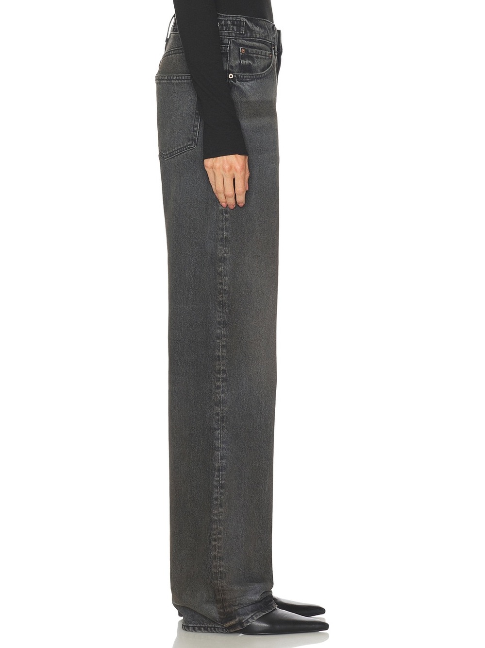 GRLFRND
Bella Cinch Low Rise Boyfriend in Dark Cloud - Picture 5 of 14